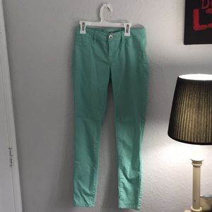 Teal jeans